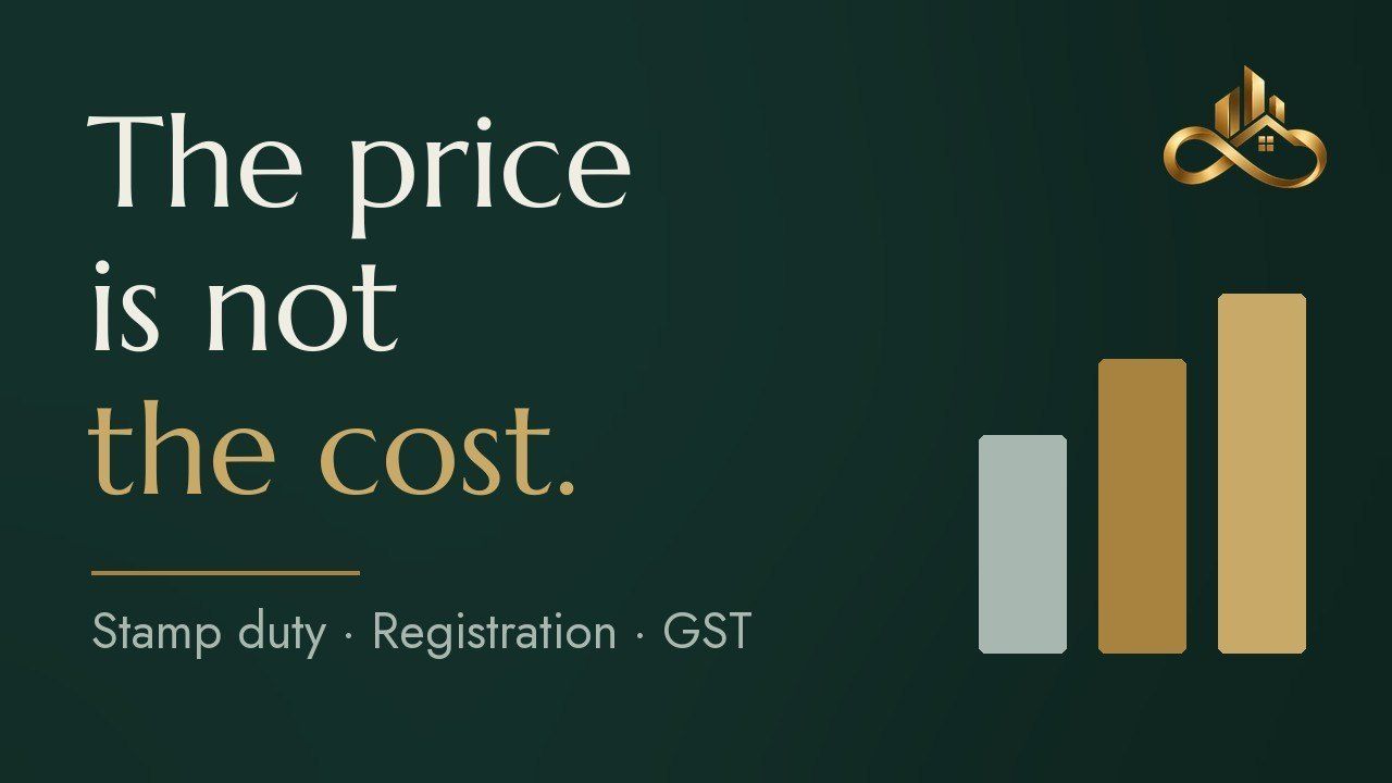 Carousel cover: “The price is not the cost” — stamp duty, registration, GST