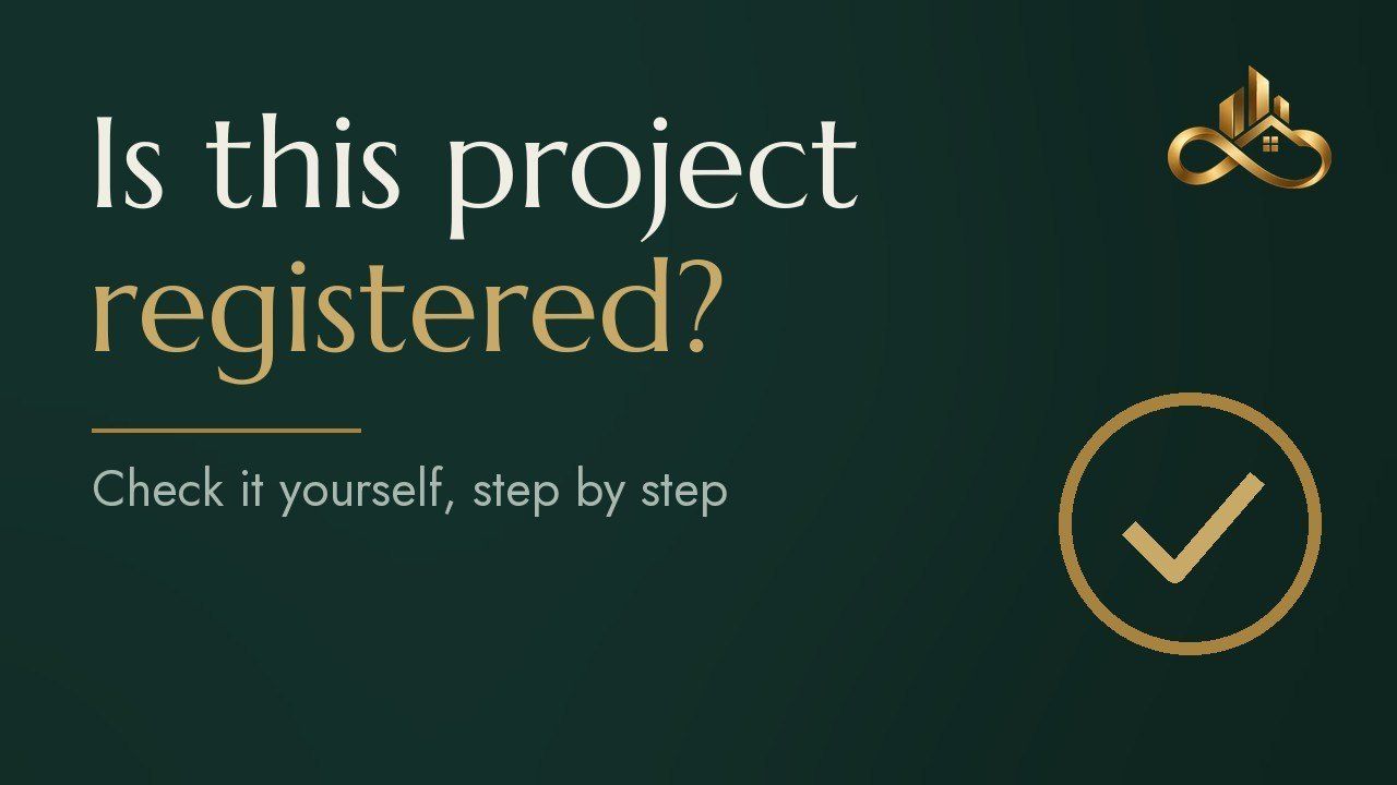 Carousel cover: “Is this project registered? Check it yourself, step by step”